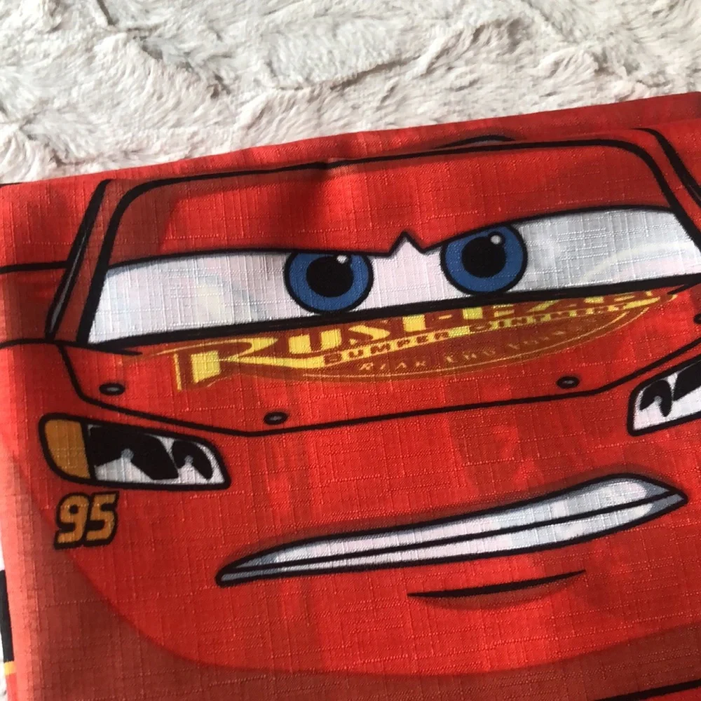Disney Pixar Cars Lightning McQueen Shower Curtain Set - Red Black